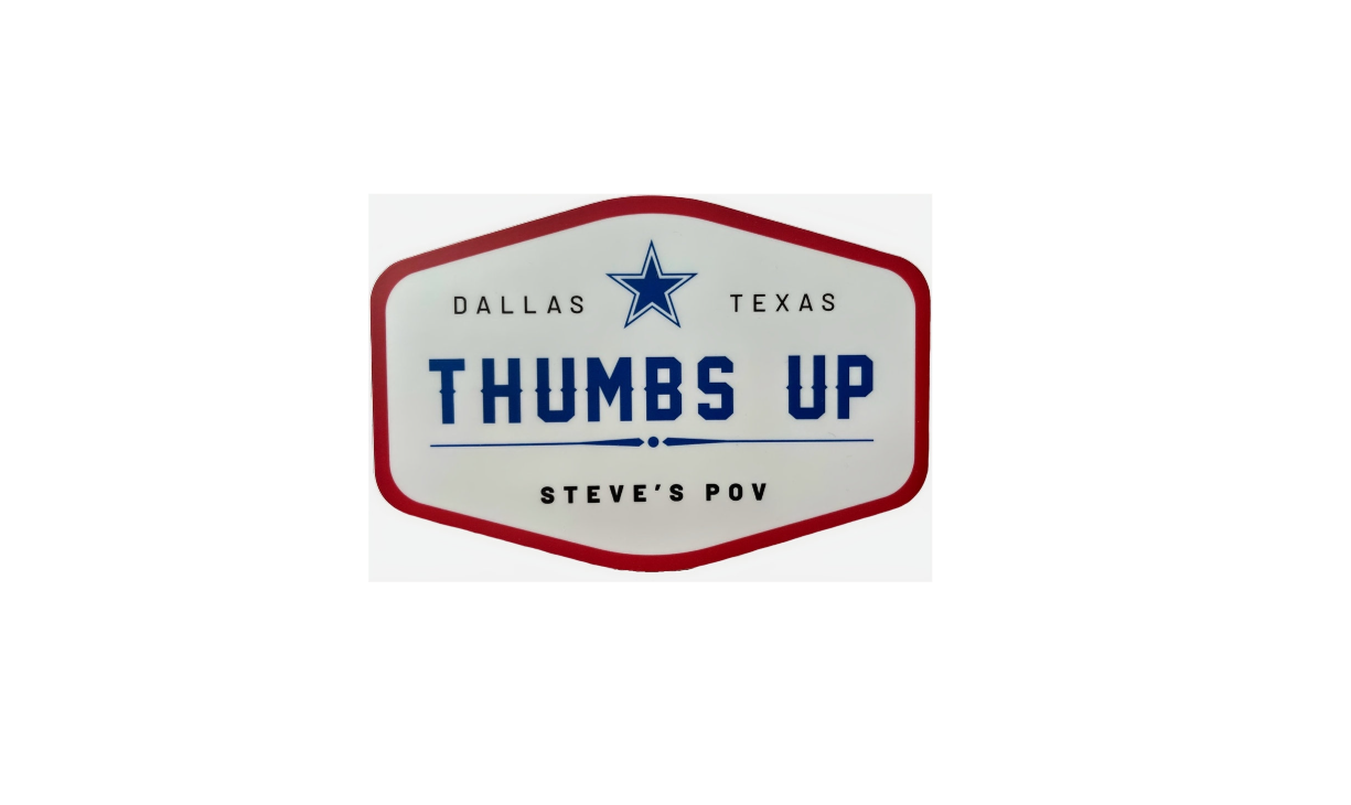 テキサスサムズアップステッカー Texas Thumbs Up Sticker (S34)