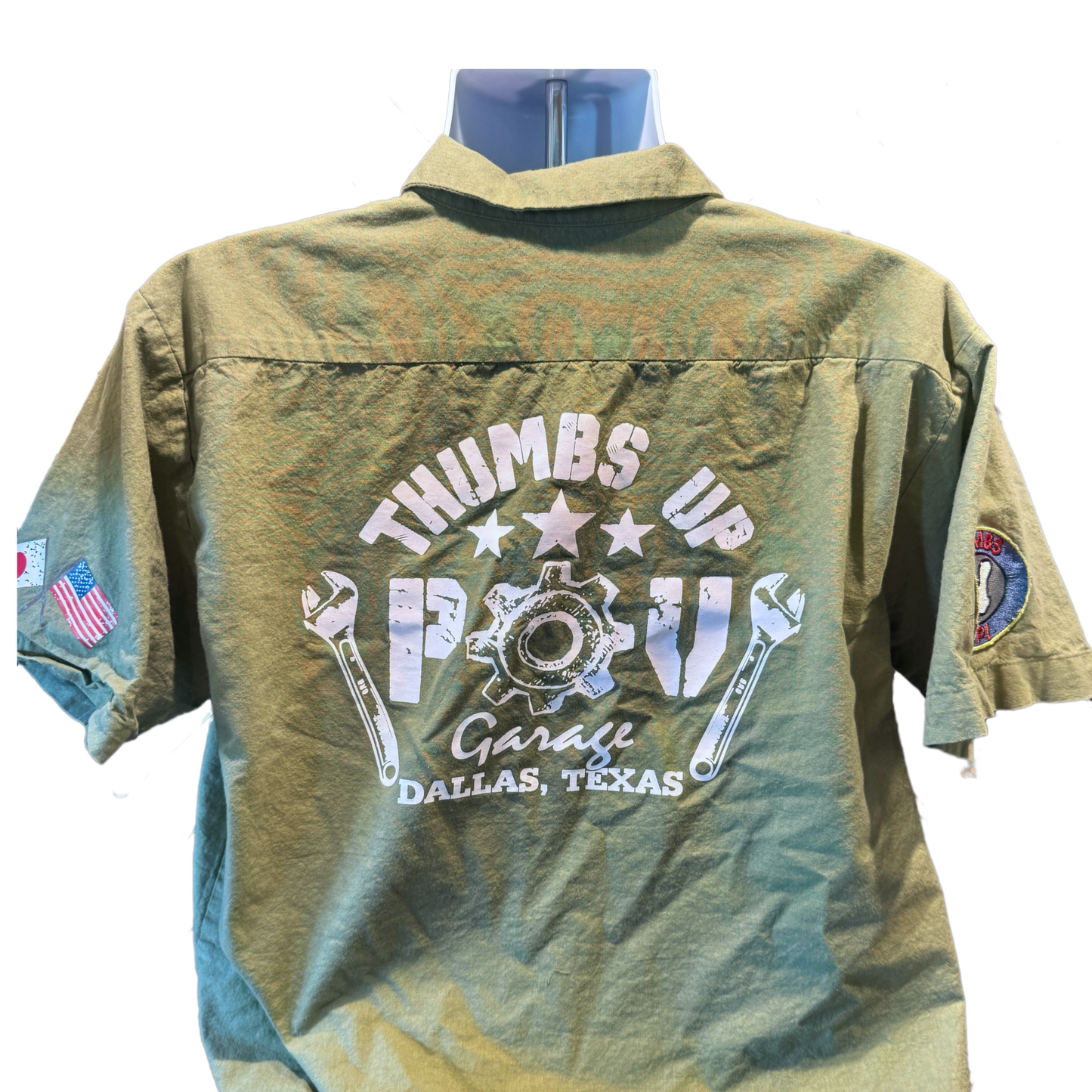 サムズアップPOVガレージ オリジナルワークシャツ POV Garage Official Work Shirts (W01)