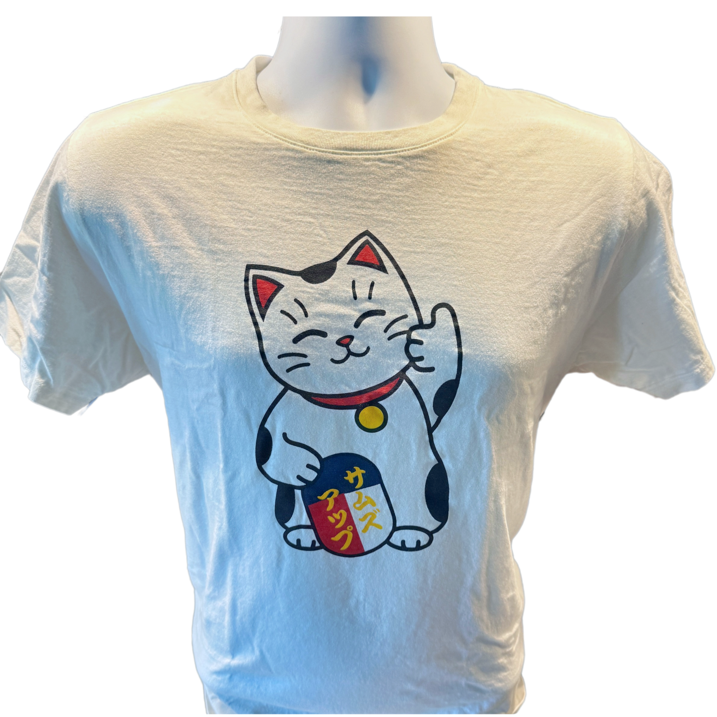 サムズアップ招き猫 Tシャツ Thumbs Up Fortune Cat T Shirt (T35)