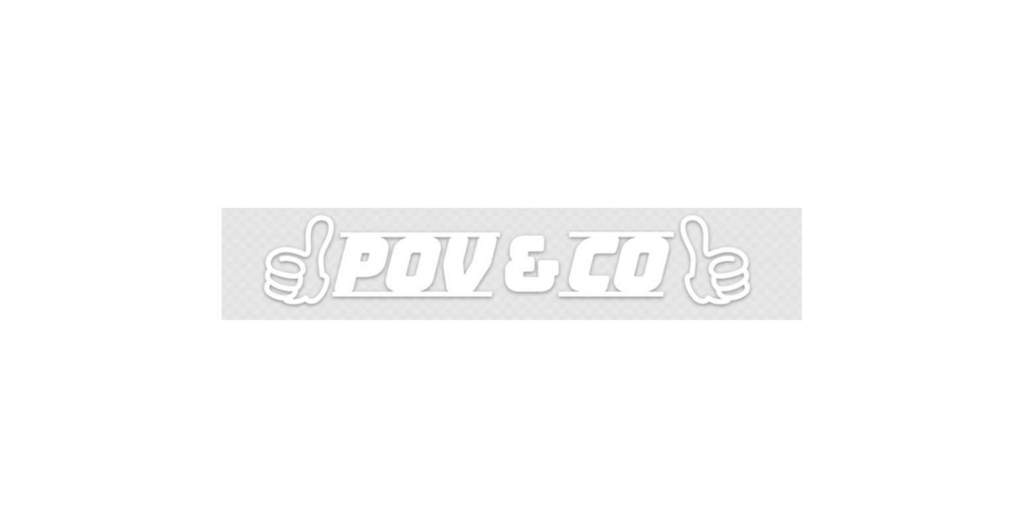 POV & CO ダブル Thumbs Up デカールステッカー Double Thumbs Up Decal (S26)